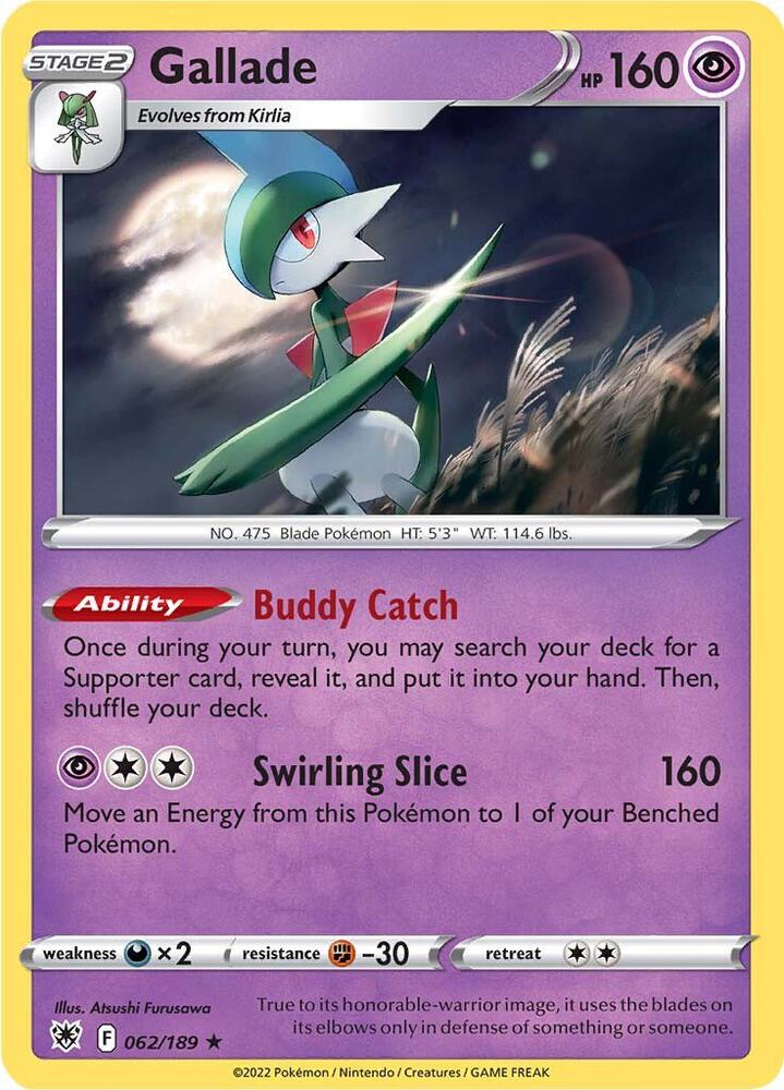 Pokemon Gallade 62/189 Astral Radiance