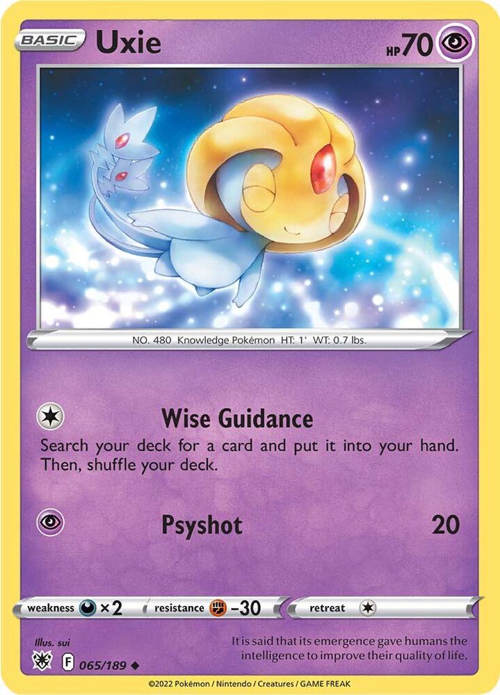 Pokemon Uxie 65/189 Astral Radiance