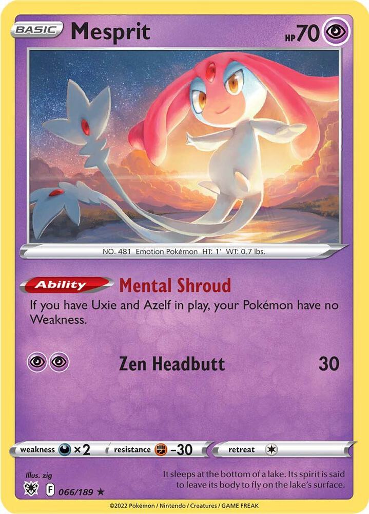 Pokemon Mesprit 66/189 Astral Radiance