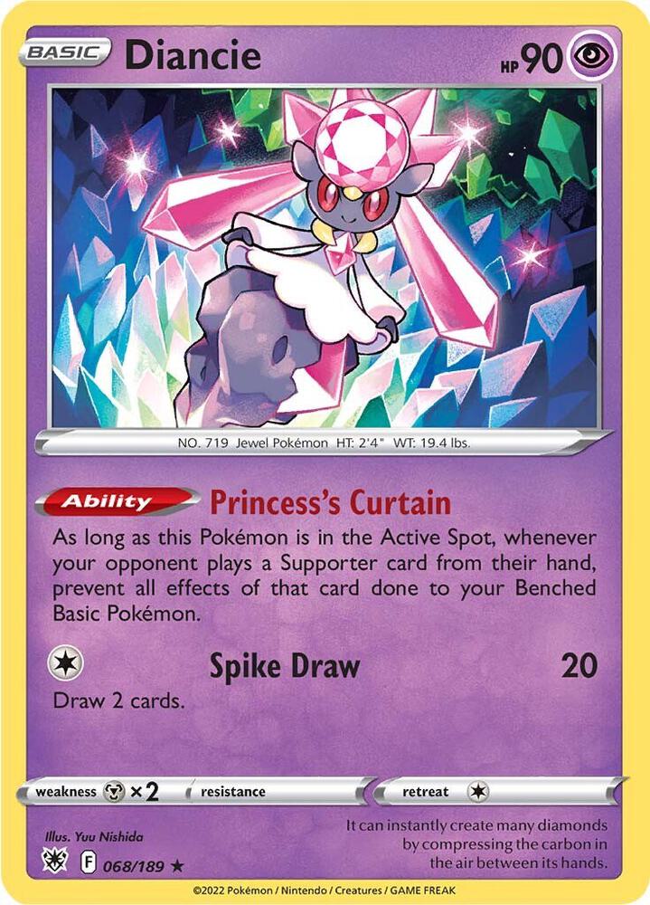 Pokemon Diancie 68/189 Astral Radiance