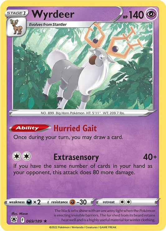 Pokemon Wyrdeer 69/189 Astral Radiance