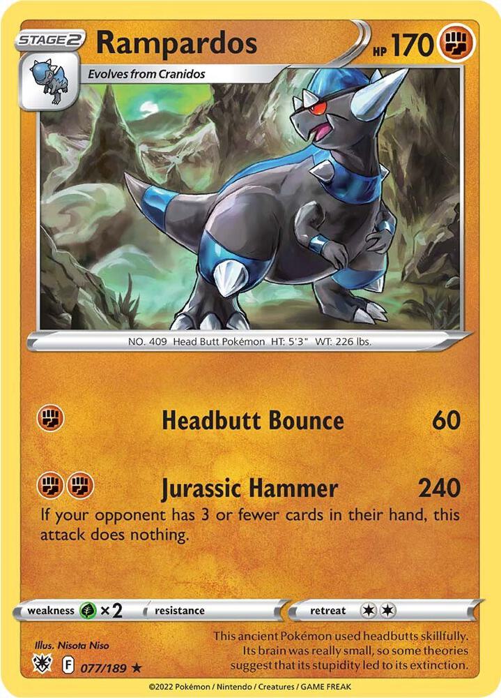 Pokemon Rampardos 77/189 Astral Radiance