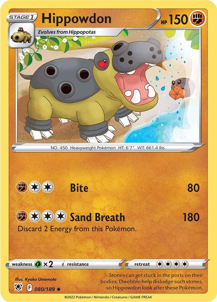Pokemon Hippowdon 80/189 Astral Radiance