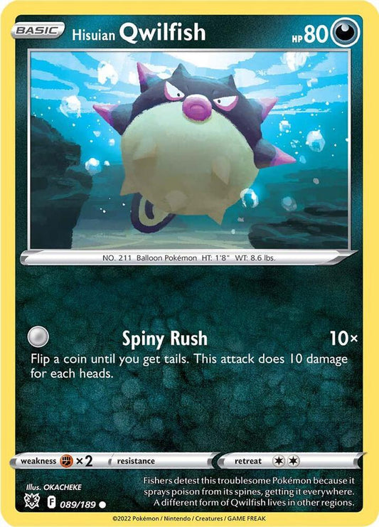 Pokemon Hisuian Qwilfish 89/189 Astral Radiance