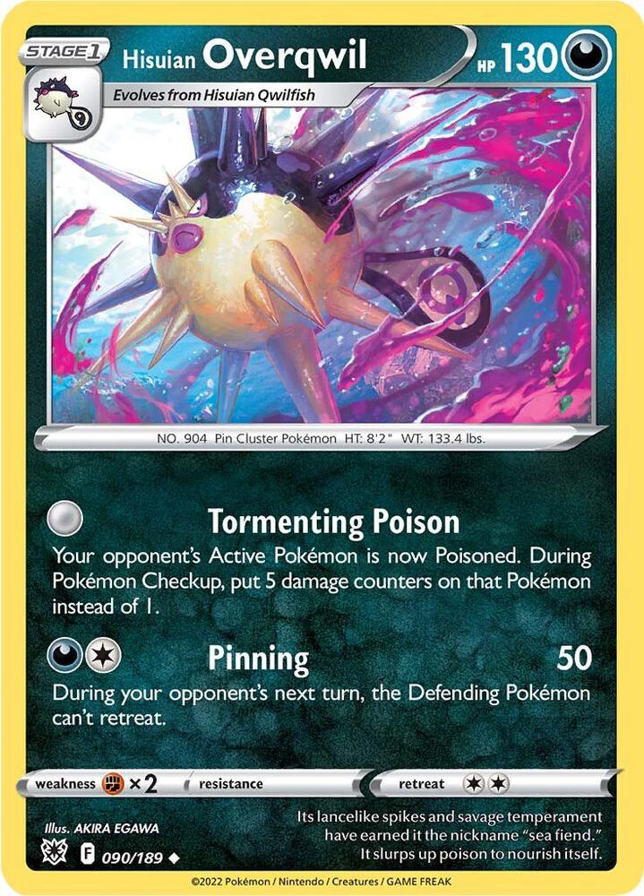 Pokemon Hisuian Overqwil 90/189 Astral Radiance