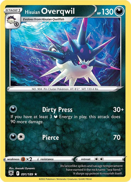 Pokemon Hisuian Overqwil 91/189 Astral Radiance