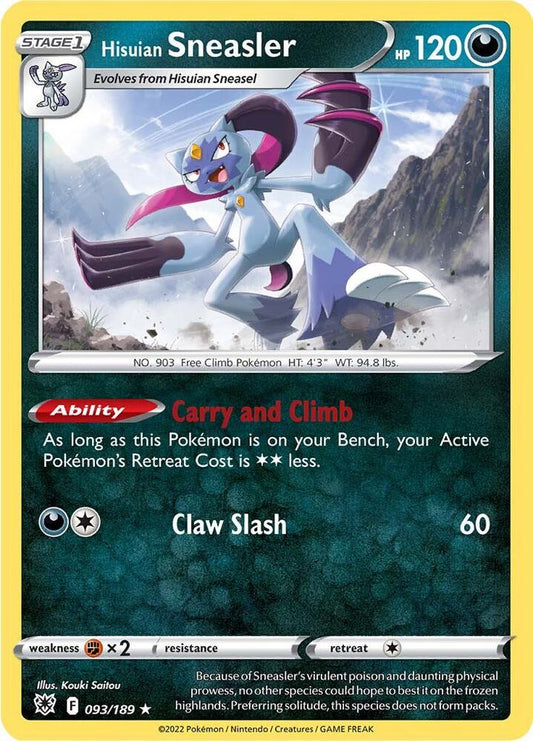 Pokemon Hisuian Sneasler 93/189 Astral Radiance