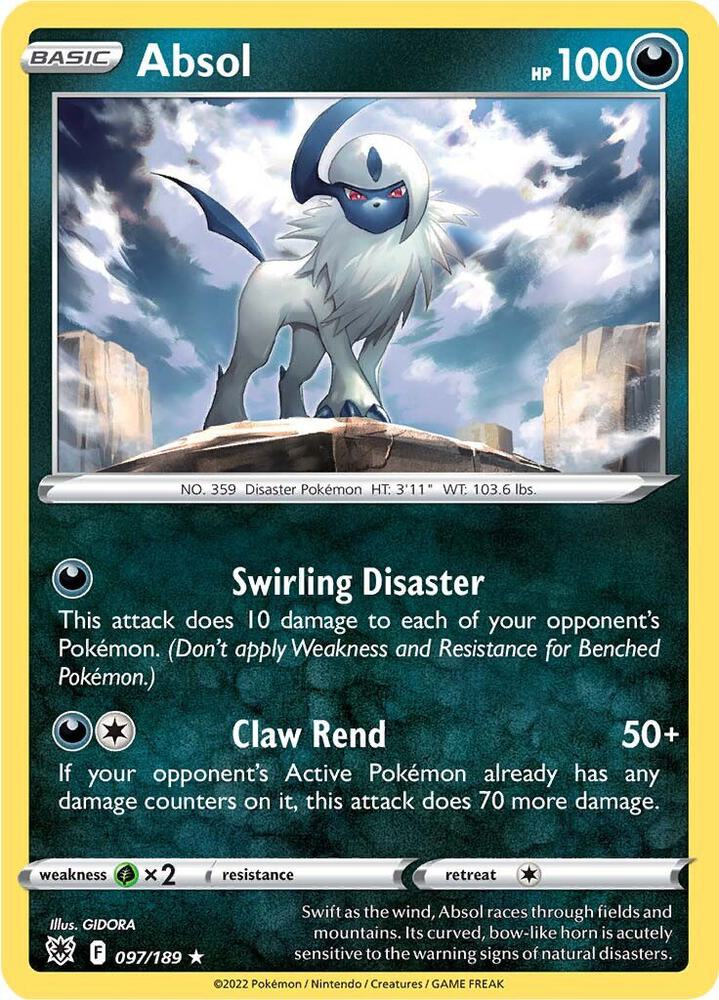 Pokemon Absol 97/189 Astral Radiance