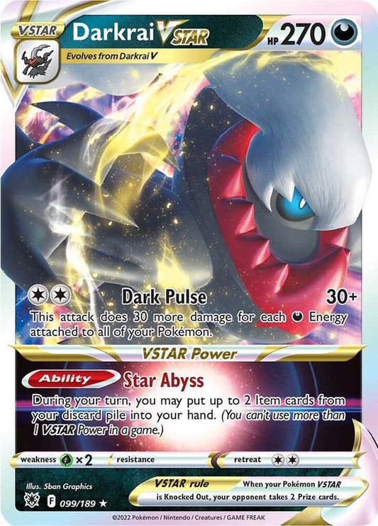 Pokemon Darkrai VSTAR 99/189 Astral Radiance