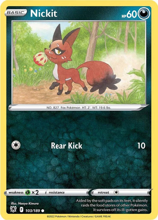 Pokemon Nickit 103/189 Astral Radiance