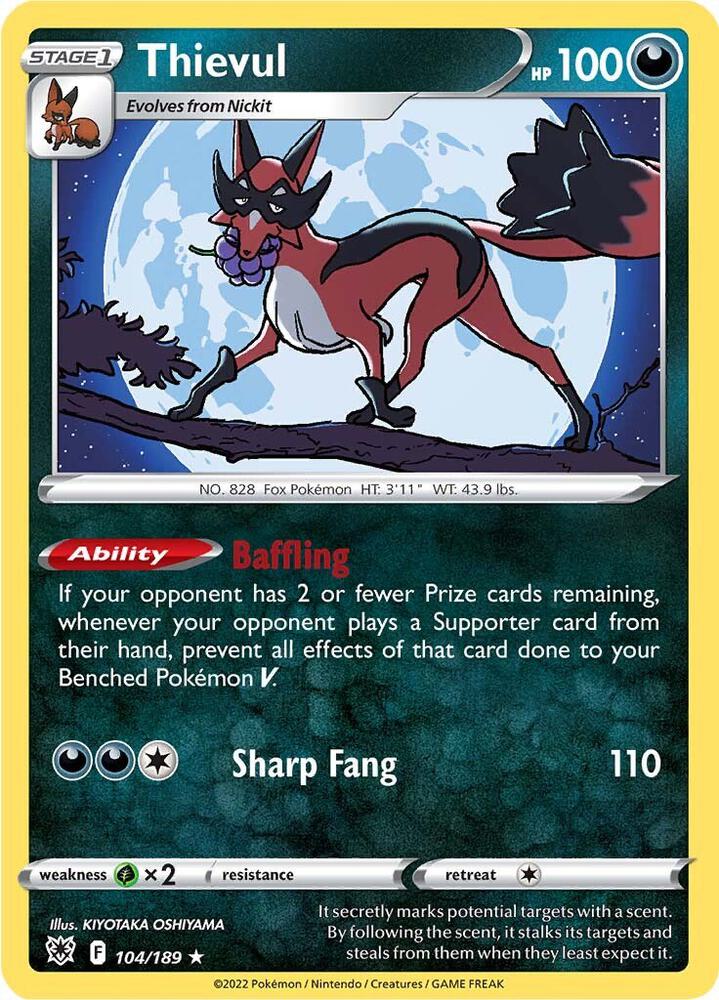 Pokemon Thievul 104/189 Astral Radiance
