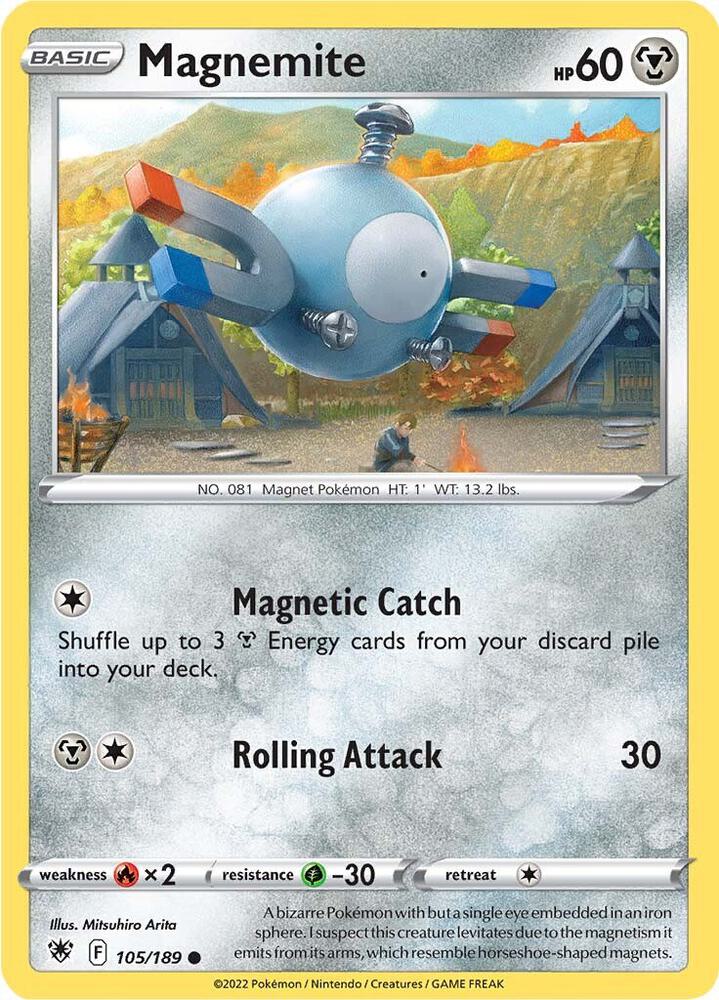 Pokemon Magnemite 105/189 Astral Radiance