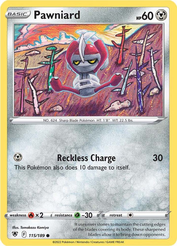 Pokemon Pawniard 115/189 Astral Radiance