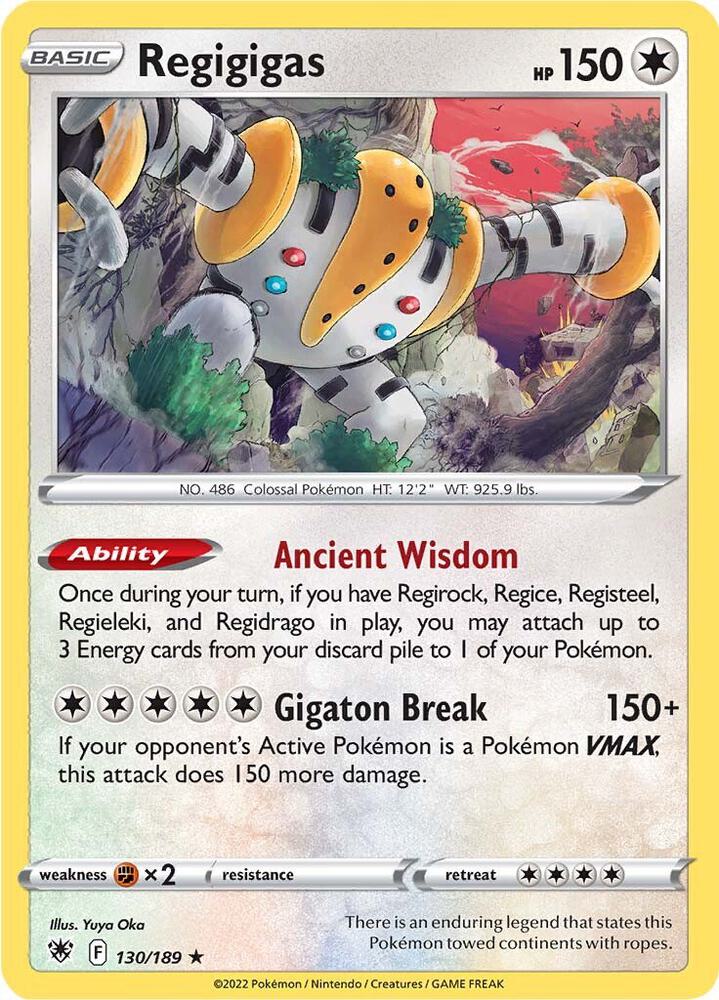Pokemon Regigigas 130/189 Astral Radiance