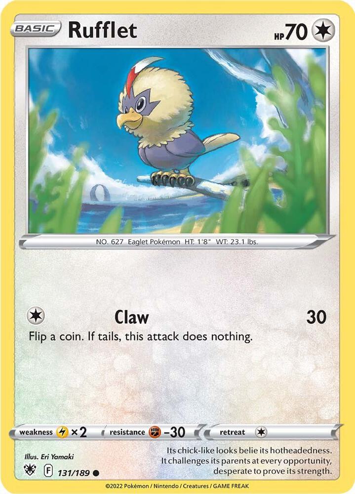 Pokemon Rufflet 131/189 Astral Radiance