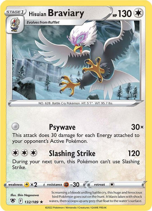 Pokemon Hisuian Braviary 132/189 Astral Radiance