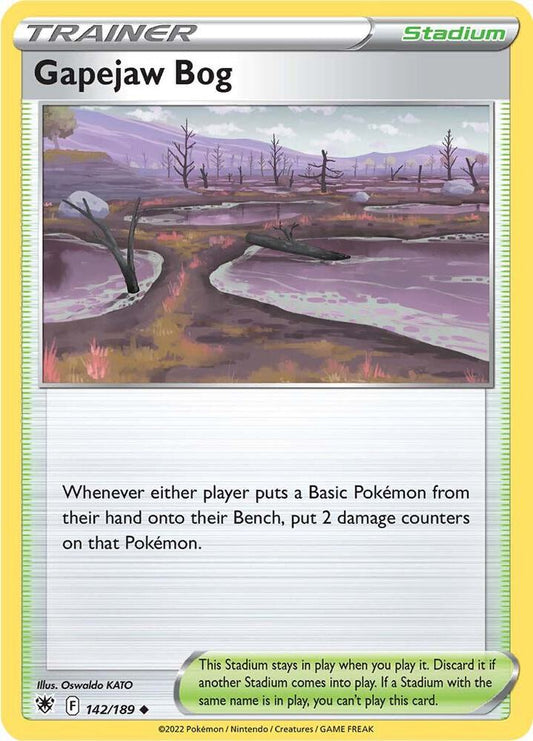 Pokemon Gapejaw Bog 142/189 Astral Radiance