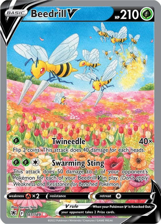 Pokemon Beedrill V 161/189 Astral Radiance