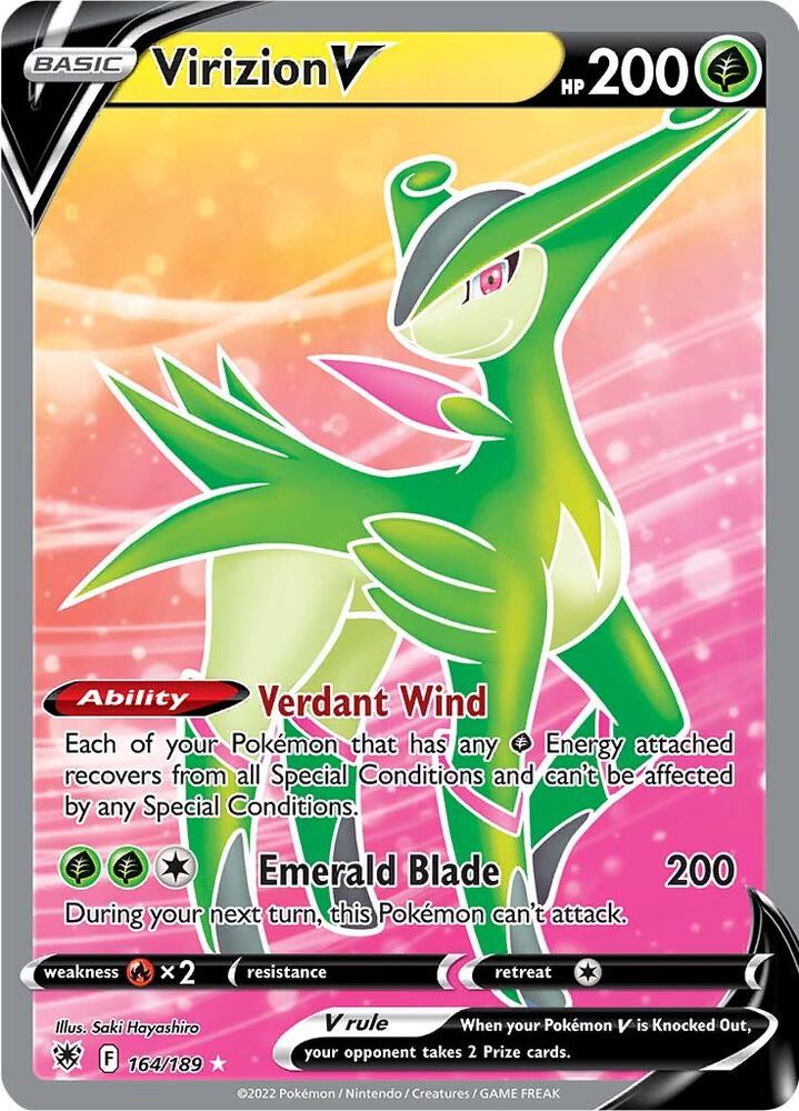 Pokemon Virizion V 164/189 Astral Radiance