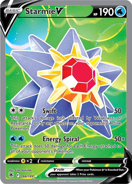 Pokemon Starmie V 166/189 Astral Radiance