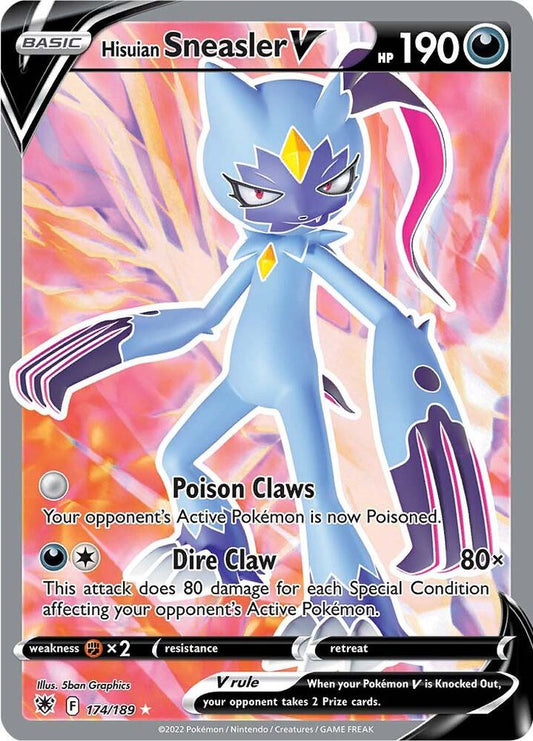 Pokemon Hisuian Sneasler V 174/189 Astral Radiance