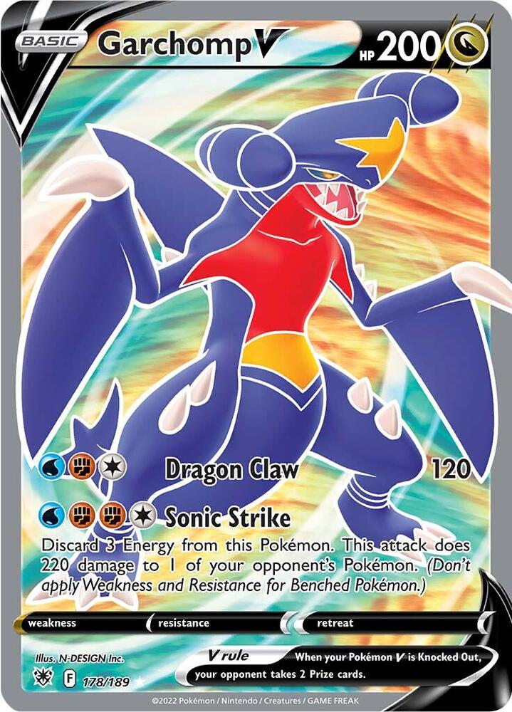Pokemon Garchomp V 178/189 Astral Radiance