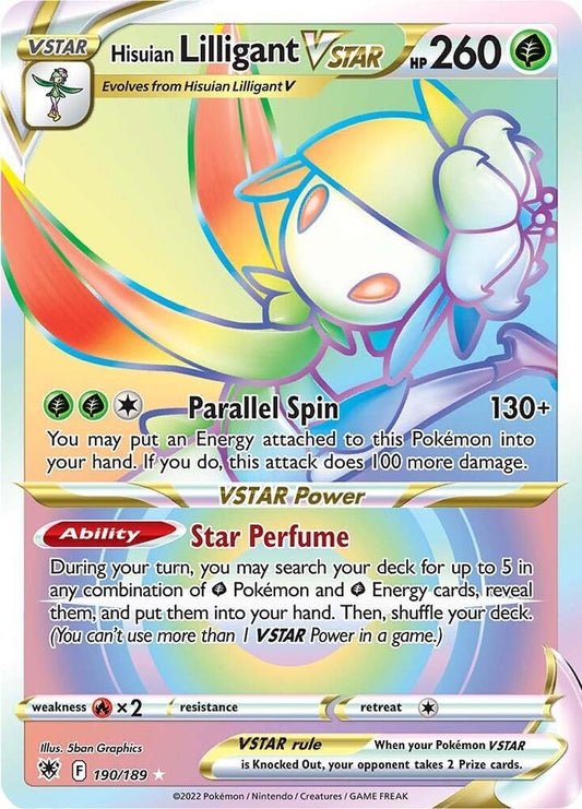 Pokemon Hisuian Lilligant VSTAR 190/189 Astral Radiance