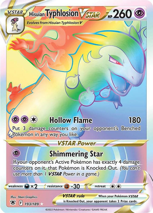 Pokemon Hisuian Typhlosion VSTAR 193/189 Astral Radiance