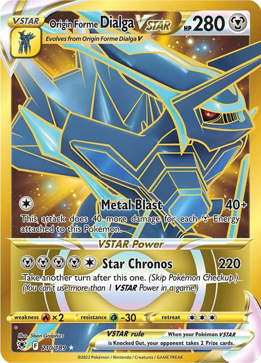 Pokemon Origin Forme Dialga VSTAR 210/189 Astral Radiance