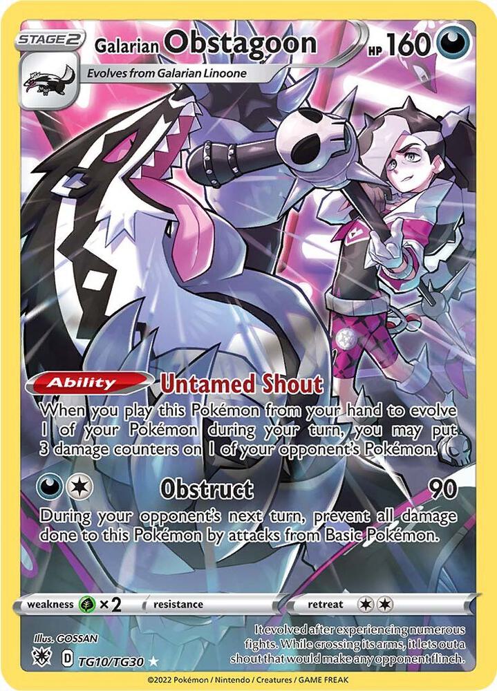 Pokemon Galarian Obstagoon TG10/TG30 Astral Radiance