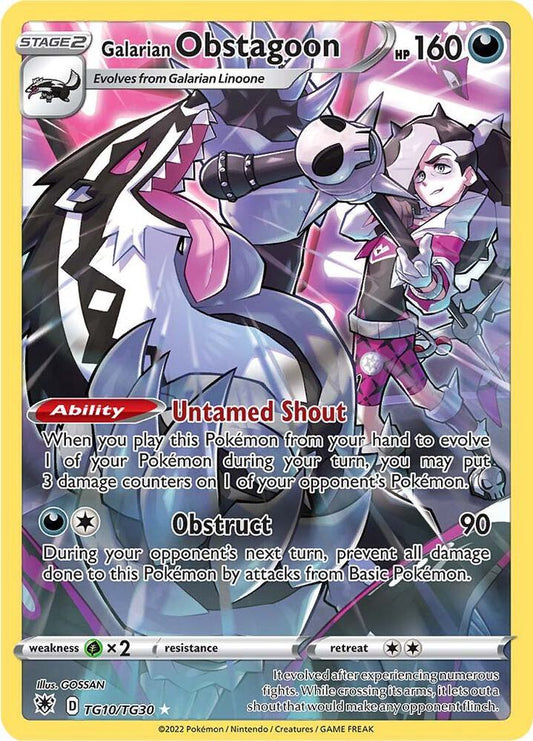 Pokemon Galarian Obstagoon TG10/TG30 Astral Radiance