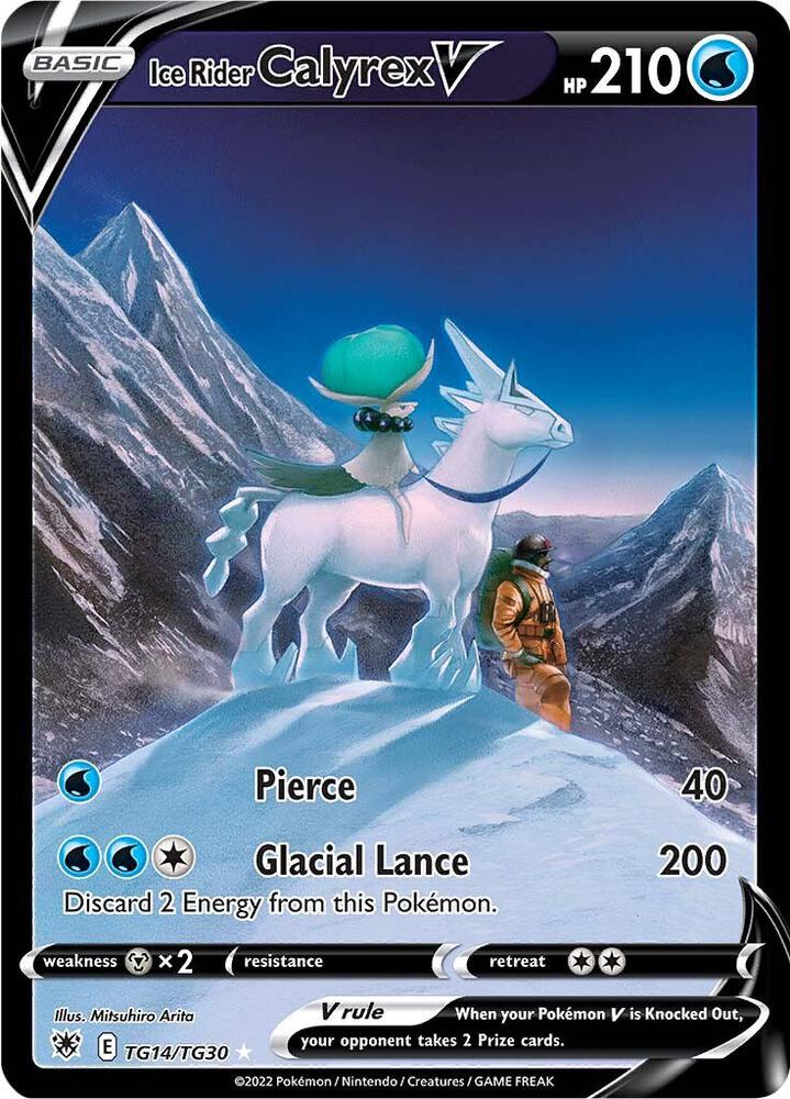 Pokemon Ice Rider Calyrex V TG14/TG30 Astral Radiance