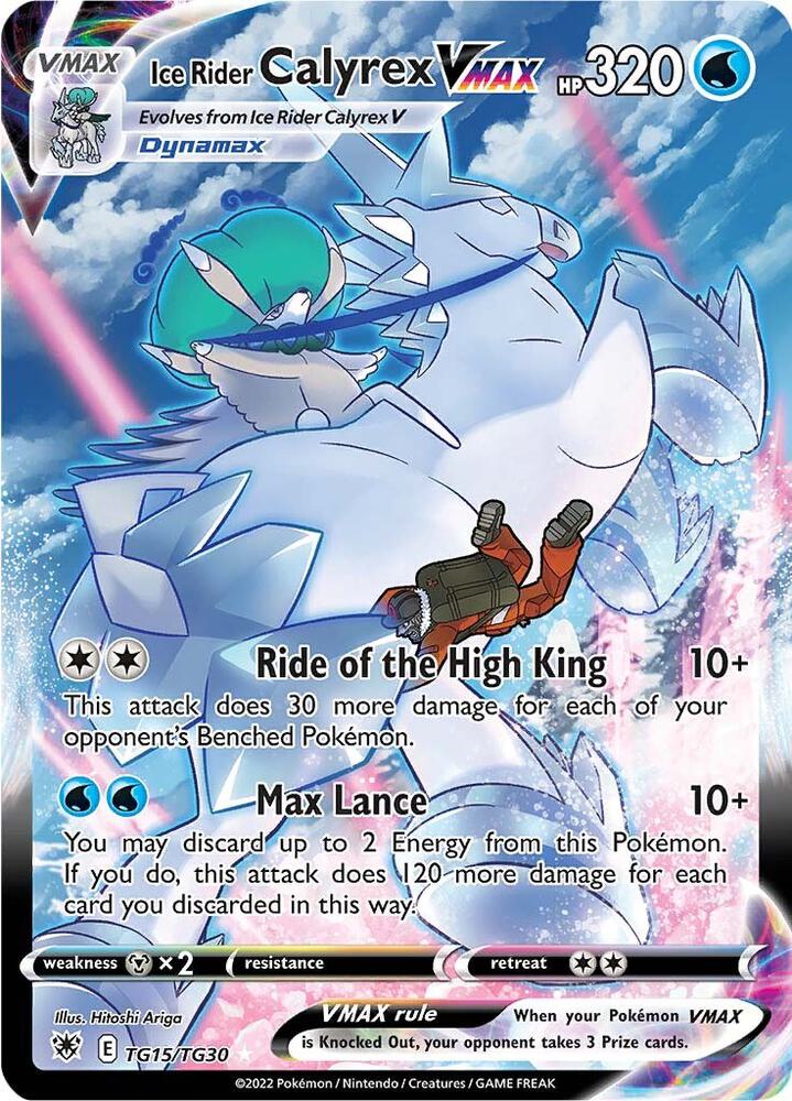 Pokemon Ice Rider Calyrex VMAX TG15/TG30 Astral Radiance