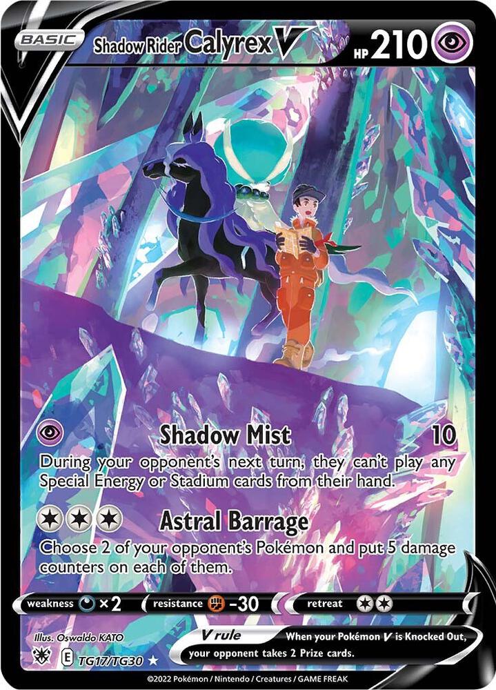 Pokemon Shadow Rider Calyrex V TG17/TG30 Astral Radiance