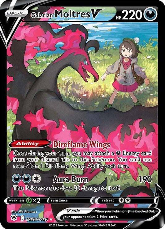 Pokemon Galarian Moltres V TG20/TG30 Astral Radiance