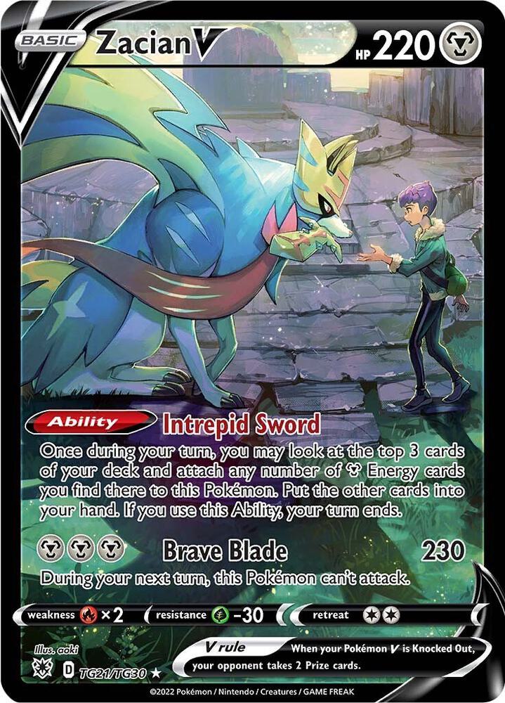Pokemon Zacian V TG21/TG30 Astral Radiance