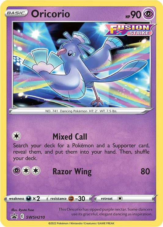Pokemon Oricorio SWSH210 SWSH Black Star Promos