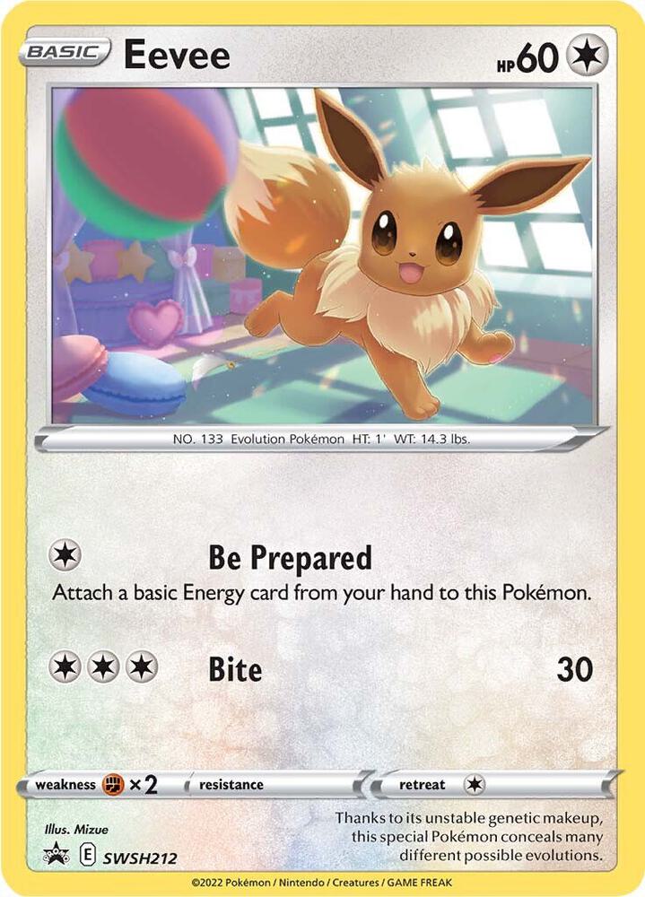 Pokemon Eevee SWSH212 SWSH Black Star Promos