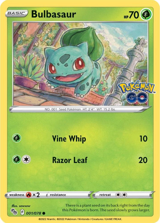 Pokemon Bulbasaur 1/78 Pokémon GO