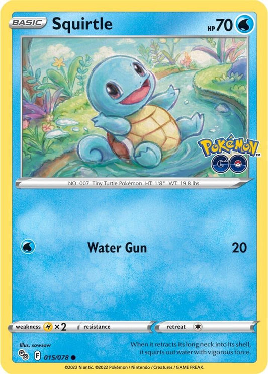 Pokemon Squirtle 15/78 Pokémon GO