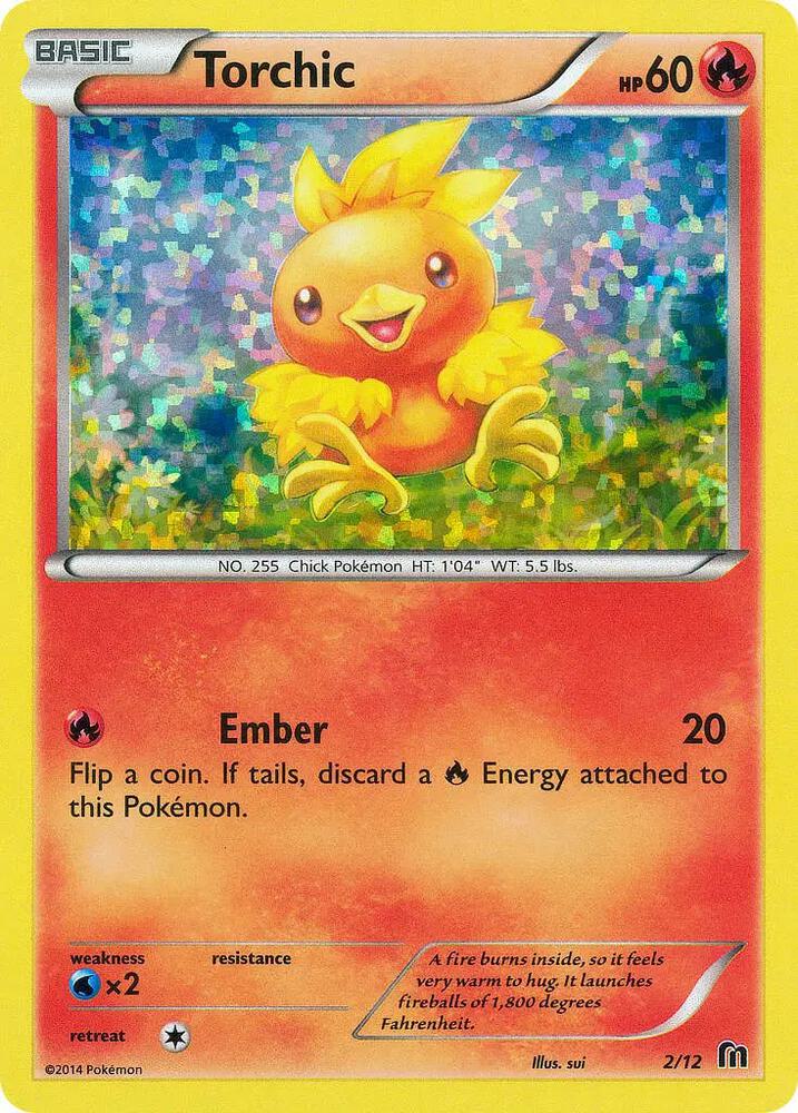 Pokemon Torchic 2/12 McDonald's Collection 2016