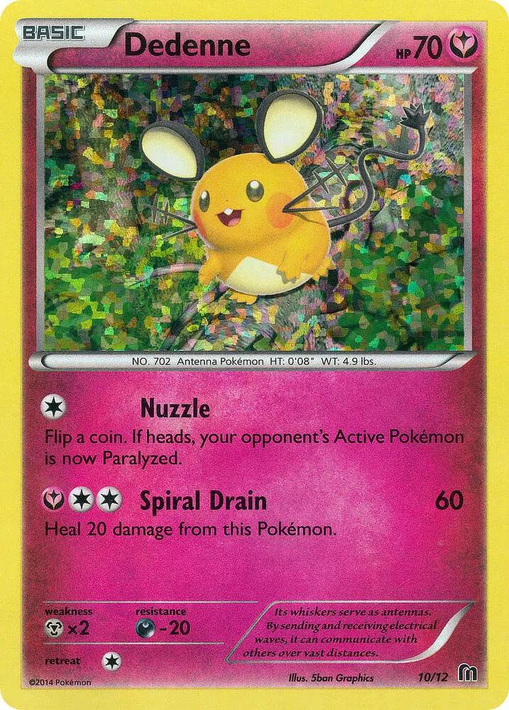 Pokemon Dedenne 10/12 McDonald's Collection 2016