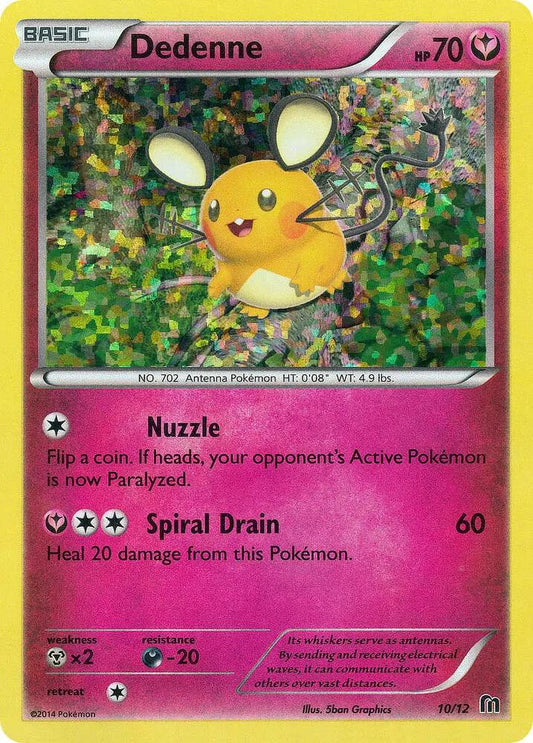 Pokemon Dedenne 10/12 McDonald's Collection 2016
