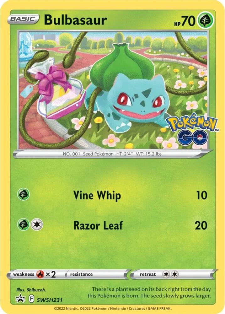 Pokemon Bulbasaur SWSH231 SWSH Black Star Promos