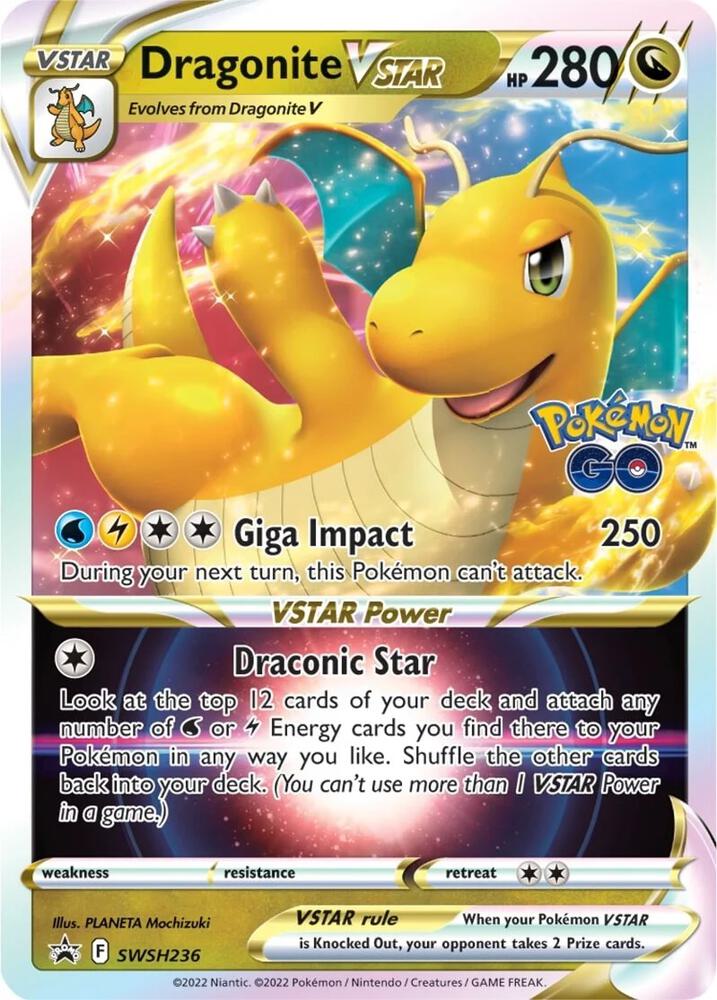 Pokemon Dragonite VSTAR SWSH236 SWSH Black Star Promos
