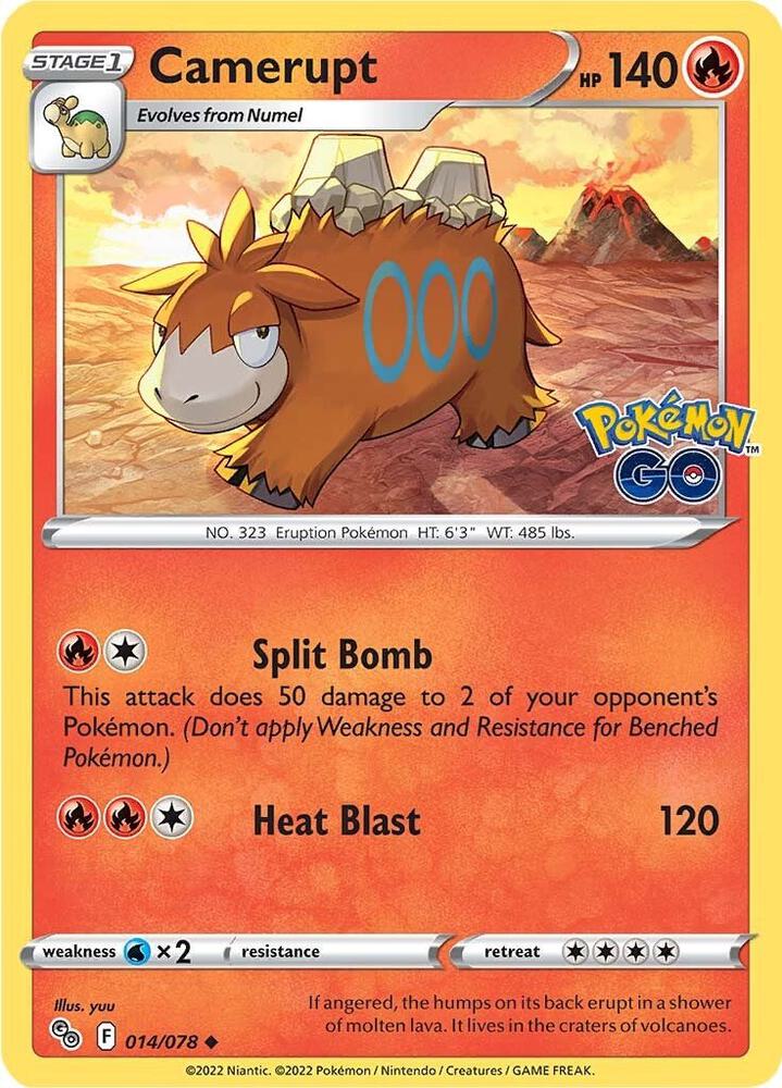 Pokemon Camerupt 14/78 Pokémon GO