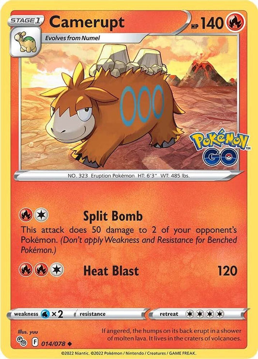 Pokemon Camerupt 14/78 Pokémon GO