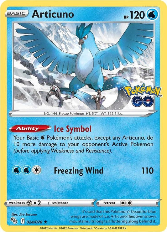 Pokemon Articuno 24/78 Pokémon GO