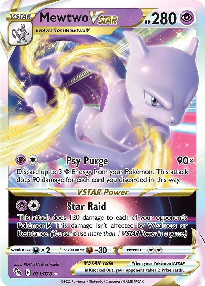 Pokemon Mewtwo VSTAR 31/78 Pokémon GO