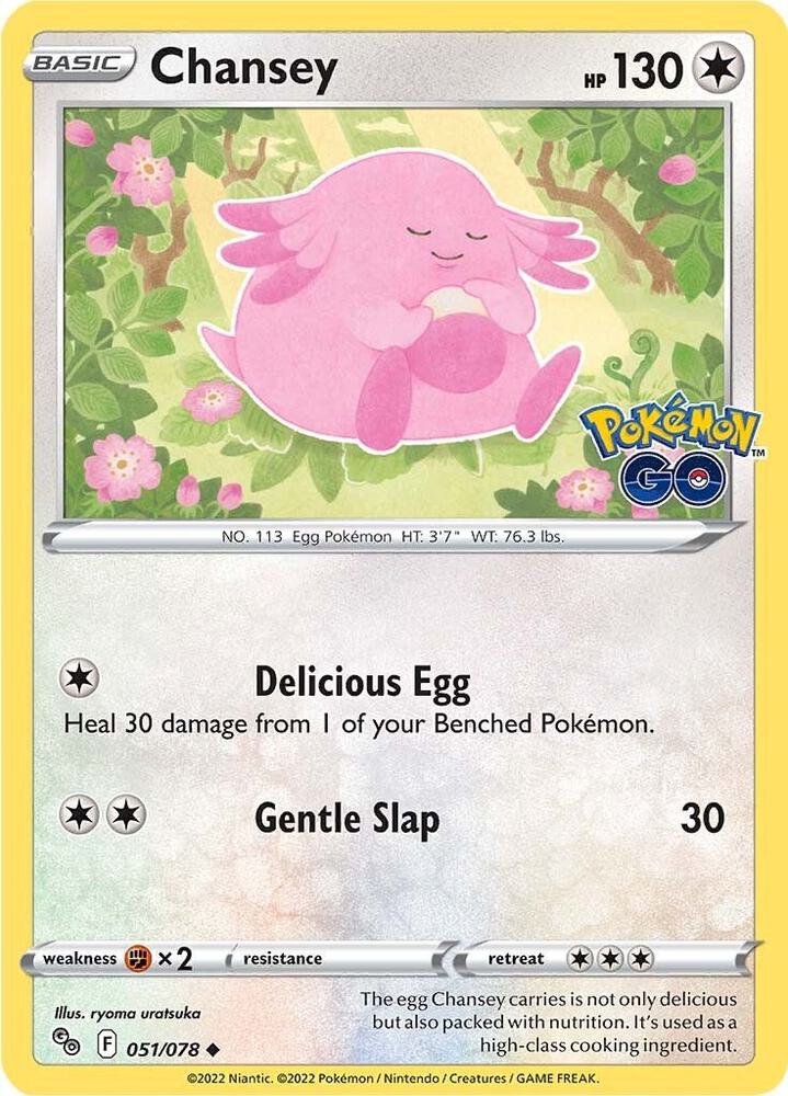 Pokemon Chansey 51/78 Pokémon GO